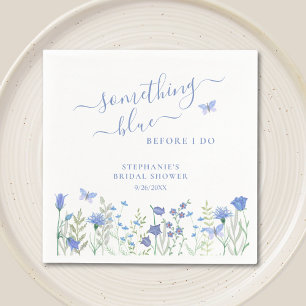 Something Blue Before I Do Bridal Shower Napkin