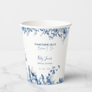 Something Blue Before I Do Bridal Shower Paper Cups