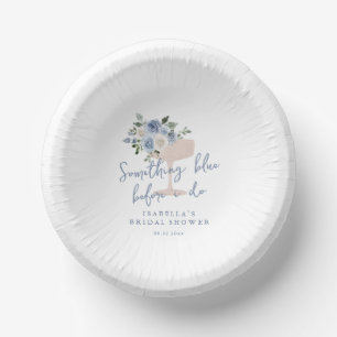Something Blue before I do bridal shower Paper Plate