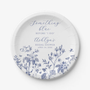 Something Blue Before I Do Bridal Shower Plate