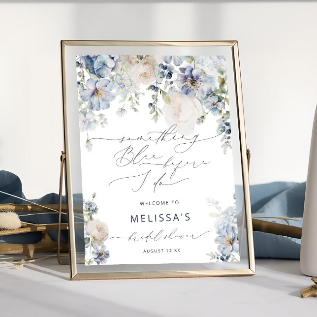 Something Blue Before I Do Bridal Shower Welcome Poster (Creator Uploaded)