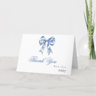 Something Blue Before I Do Bridal Thank You Card