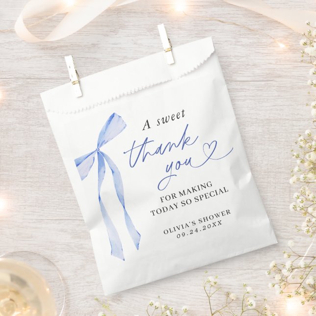 Something Blue Before I Do Bridal Thank You Favour Favour Bag (Clipped)