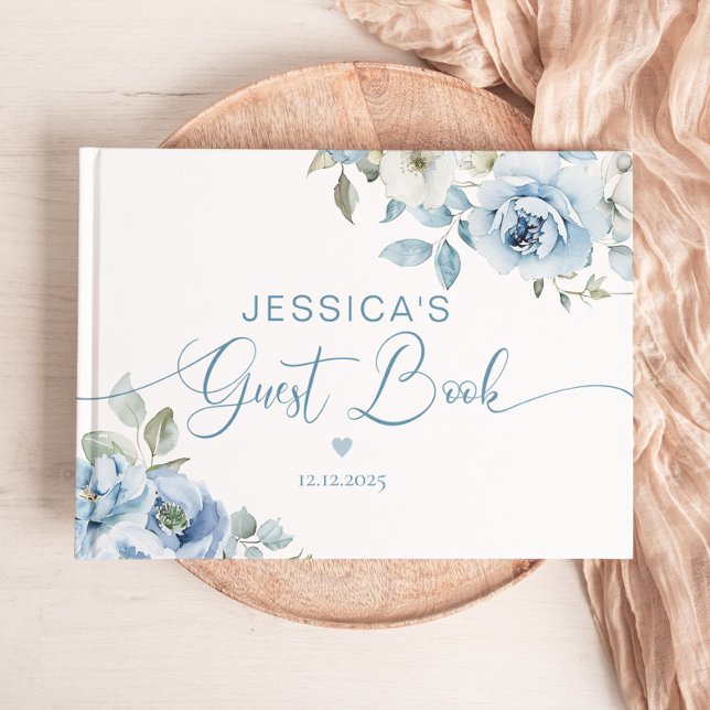 Something Blue before I do Dusty blue Guest Book (Creator Uploaded)