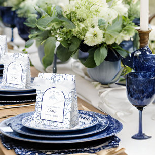 Something Blue Before I Do Floral Bridal Shower Favor Box