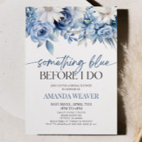 Something Blue Before I Do Floral Bridal Shower