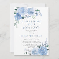 Something Blue Before I Do Floral Bridal Shower