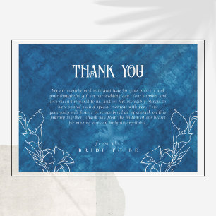 Something Blue Before I do Shower Thank You Card