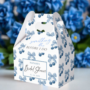 Something Blue Before I do Theme Bridal Shower Favor Box
