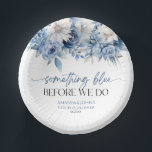 Something Blue Before We Do Floral Couples Shower Paper Plate<br><div class="desc">This is a Something Blue Before We Do Dusty Blue Floral Flowers Couples Shower Paper Bowls!</div>