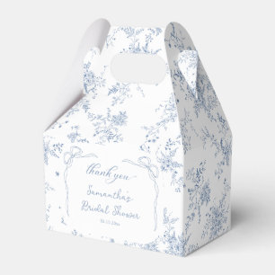 Something Blue Bridal Shower  Favor Box
