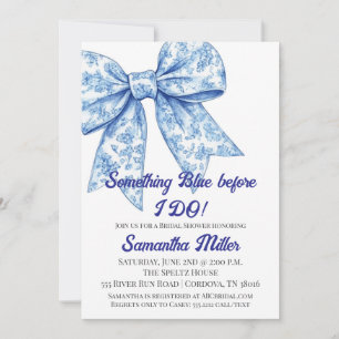 Something Blue Bridal Shower Invitation