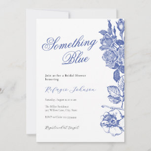 Something Blue Bridal Shower Invitation