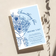 Something Blue Bridal Shower Invitation