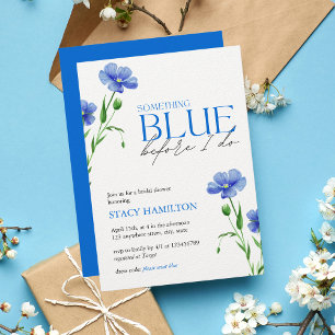 Something Blue Bridal Shower Invitation