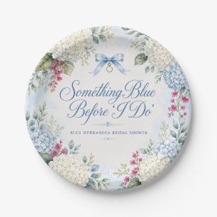 Something Blue Bridal Shower Paper Plates Blue H