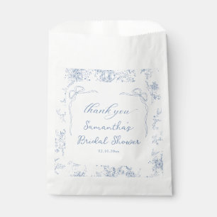 Something Blue Bridal Shower Thank You Favour Bag