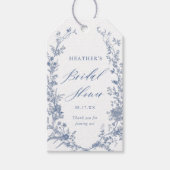 Something Blue Bridal Shower Thank You Gift Tags (Front)