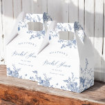 Something Blue Floral Bridal Shower Favor Box<br><div class="desc">Something Blue Floral Bridal Shower Favour Box</div>