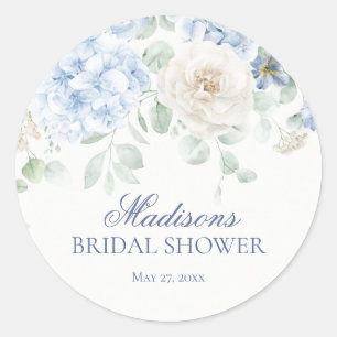 Something Blue Floral Hydrangea Bridal Invite Seal