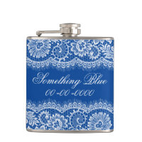 Something Blue for the Bride Personalize Flask