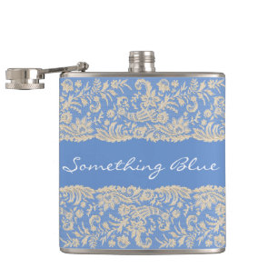 Something Blue for the Bride Personalize Hip Flask