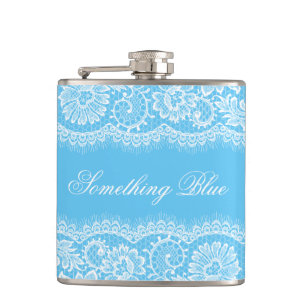 Something Blue for the Bride Personalize Hip Flask