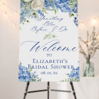 Something Blue Hydrangea Bridal Shower Welcome