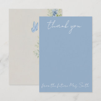Something Blue Hydrangea Thank You Card