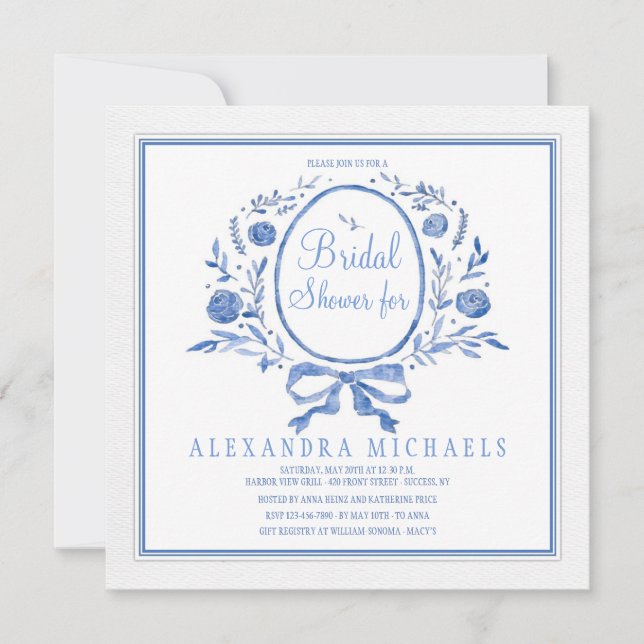 Something Blue Invitation (Front)