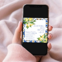 Something Blue Lemon Moroccan QR Bridal Shower