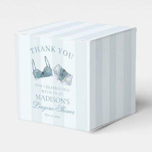 Something Blue Lingerie Shower Bridal Dessert Favor Box