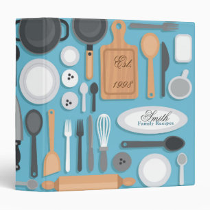 Something Blue Personalized Recipe Binder