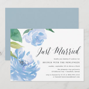 Something Blue   Post Wedding Brunch Invitation