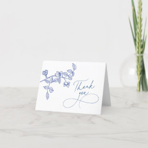 Something Blue Thank You  Note Card