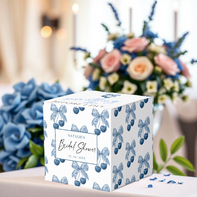 Something Blue Theme Bridal Shower Favor Box (Creator Uploaded)