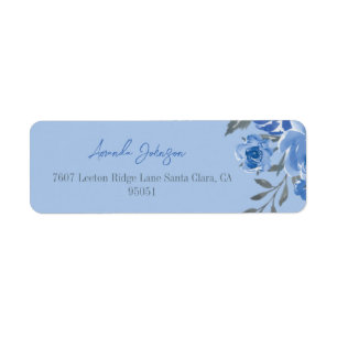 Something Blue Watercolor Floral Bridal Shower