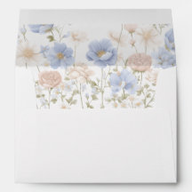 Something Blue Wedding Invitation Envelope