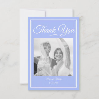 Something Blue Wedding Thank You Card