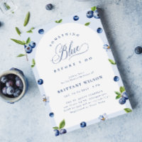 Something Blueberry Bridal Shower Invitation