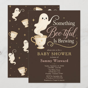 Something Boo-tiful Is Brewing Baby Shower Invitation