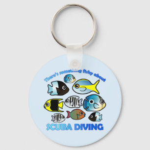 Something Fishy About Scuba Keychain