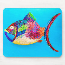 Something Fishy Fun Mouse Pad