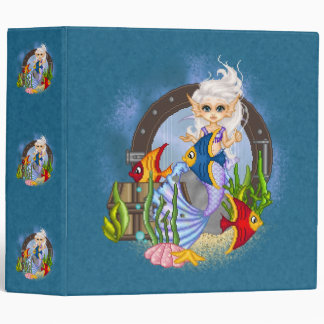 Something Fishy Mermaid Pixel Art Binder