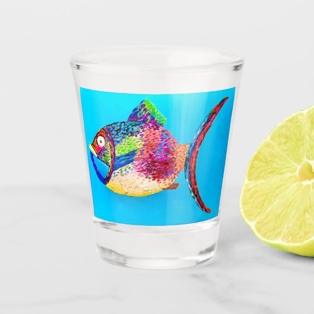 Something Fishy Shot Glass (Front)