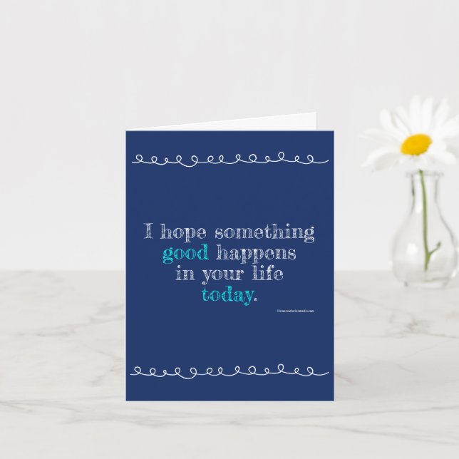 Something Good Greeting Card (Small Plant)