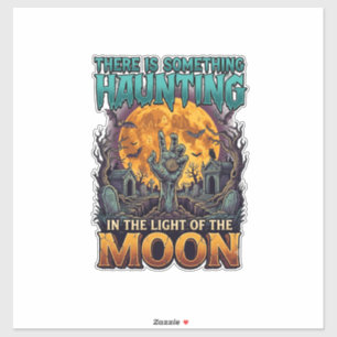 Something Haunting Moon Halloween Zombie Hand Grav