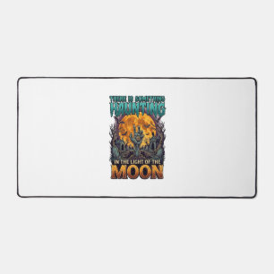 Something Haunting Moon Halloween Zombie Hand Grav Desk Mat