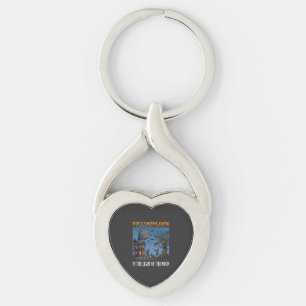 Something Hunting Light Moon Halloween Haunted Zom Keychain