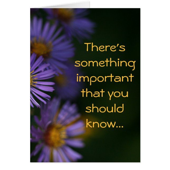 Something Important Card (Front)